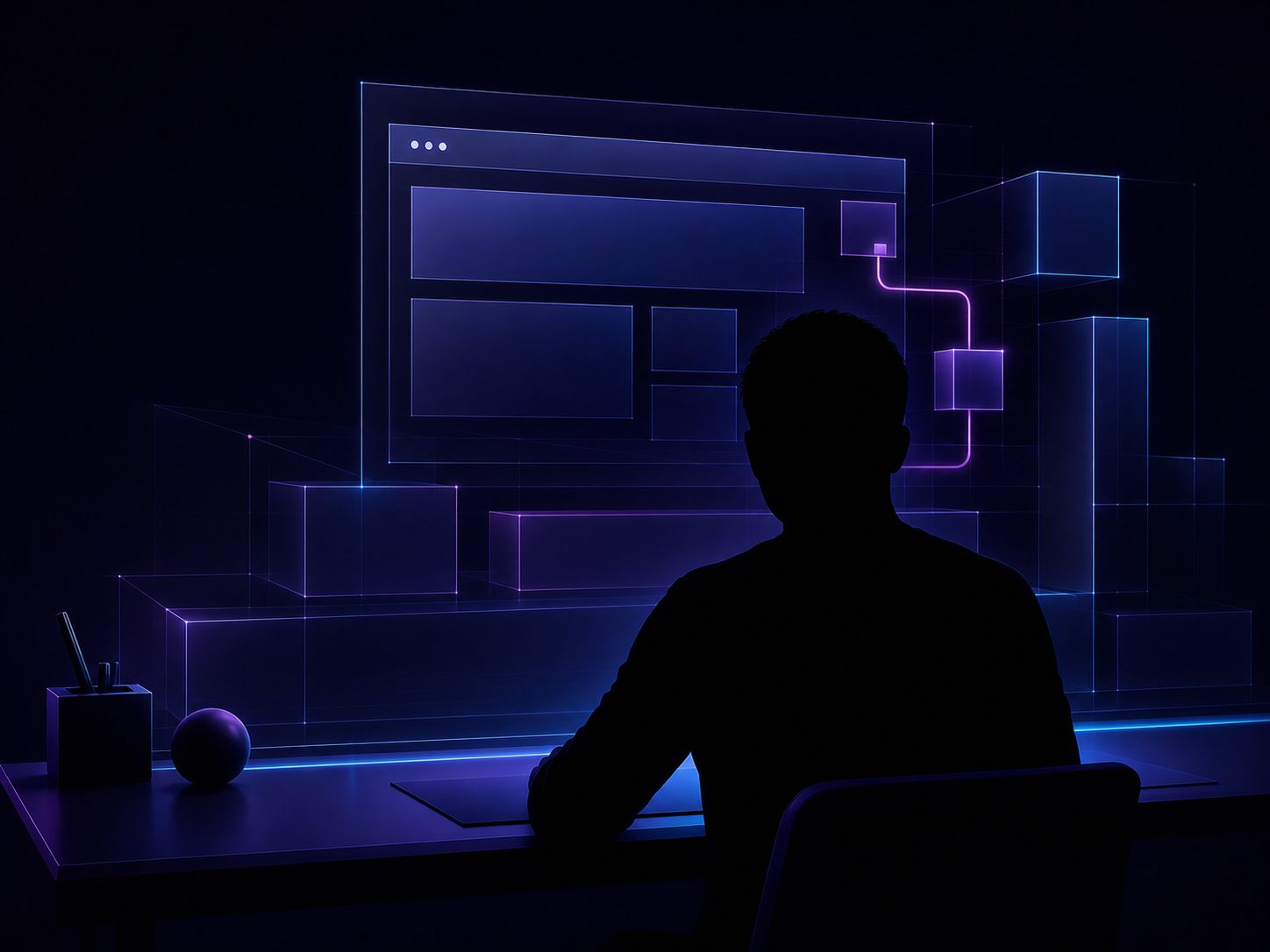 Technical silhouette representing the WordPress Developer role